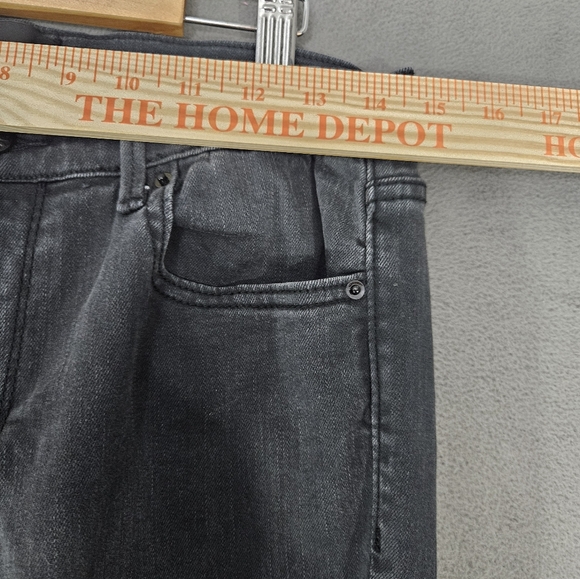 Driftwood Jeans Womens 28 Gray Denim Mid Rise Jackie Skinny Embroidered Boho - Picture 4 of 10